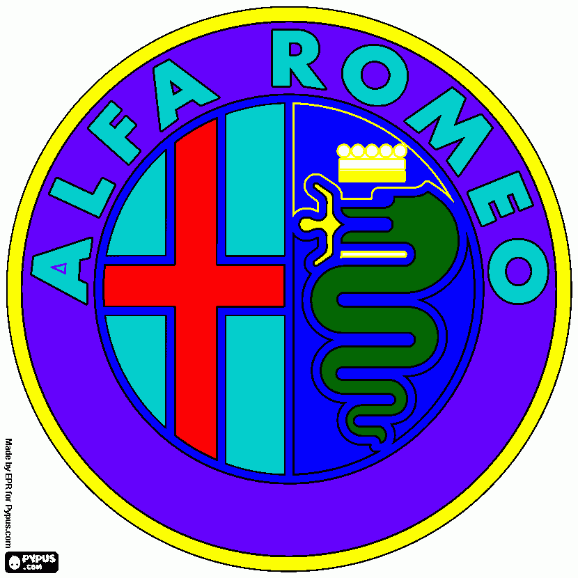 alfa romeo da colorare