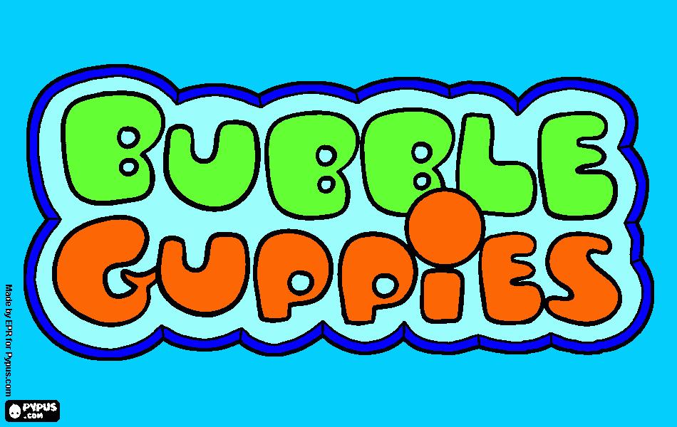 bubble guppies da colorare