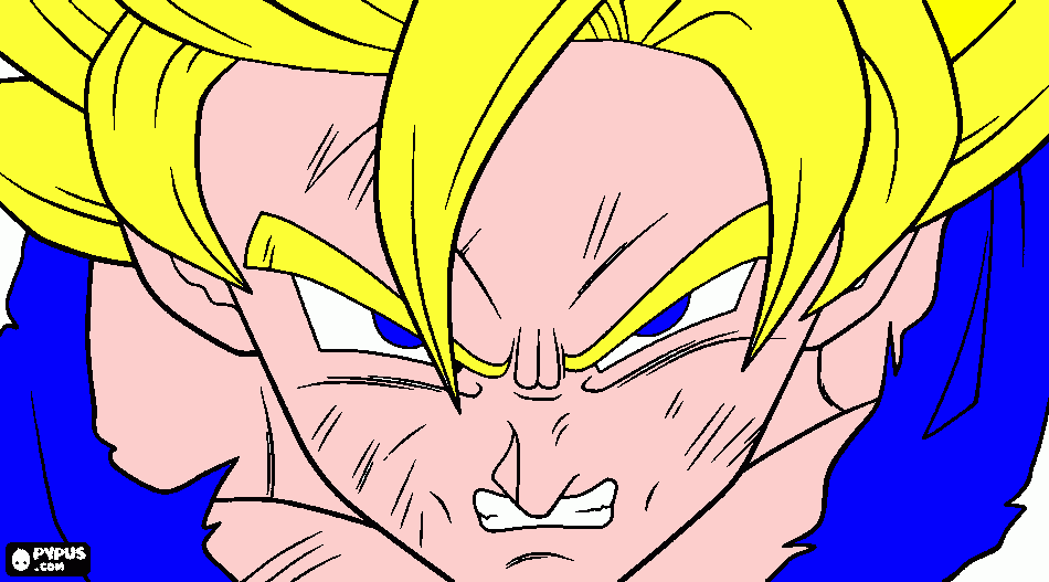 coku ssj2 da colorare