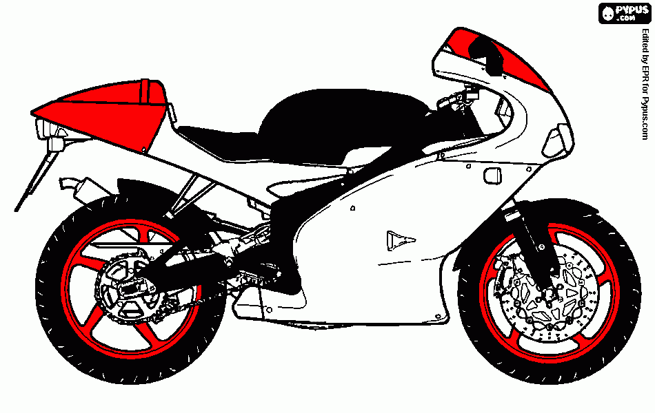 cri moto da colorare