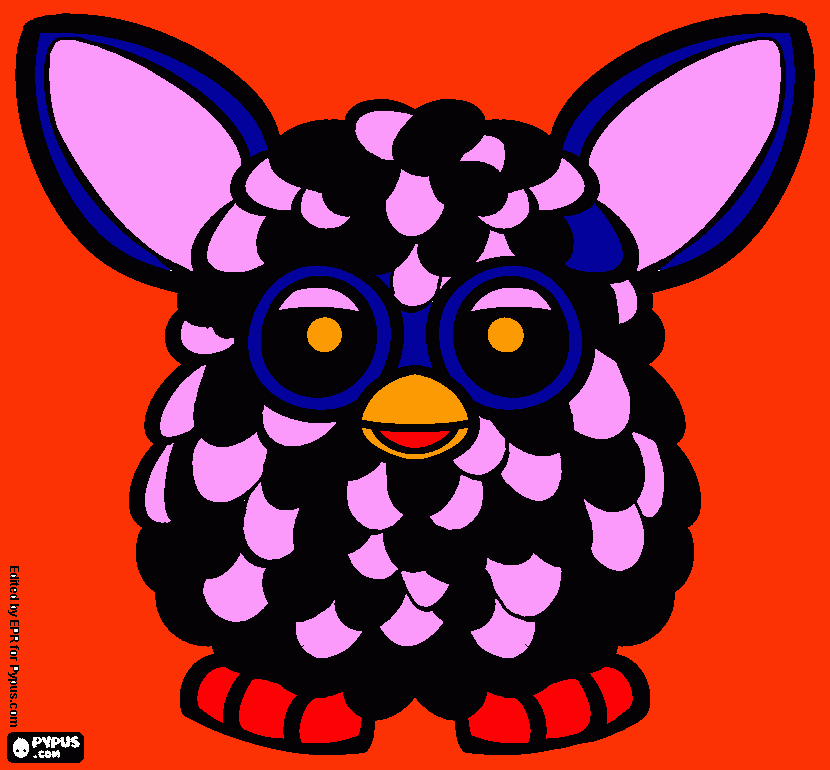 furby boom da colorare