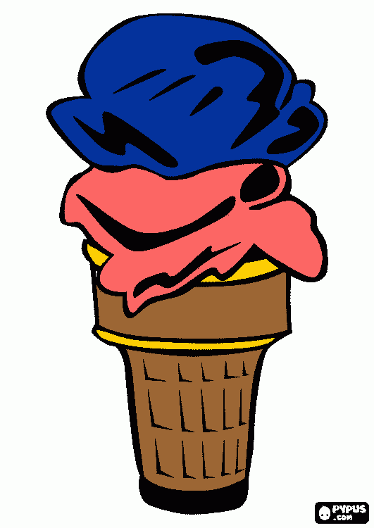 gelato da colorare