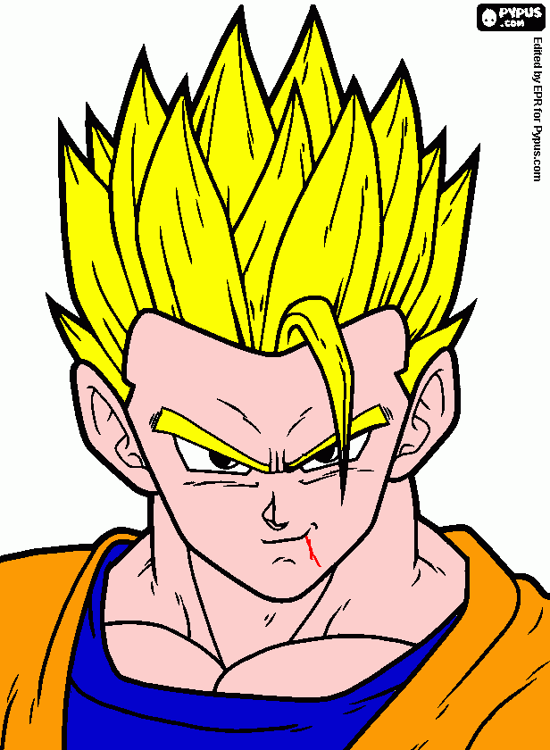 goan super saiyan da colorare