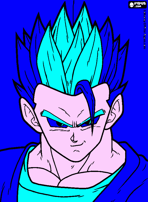 gohan super saian di 2 livello da colorare