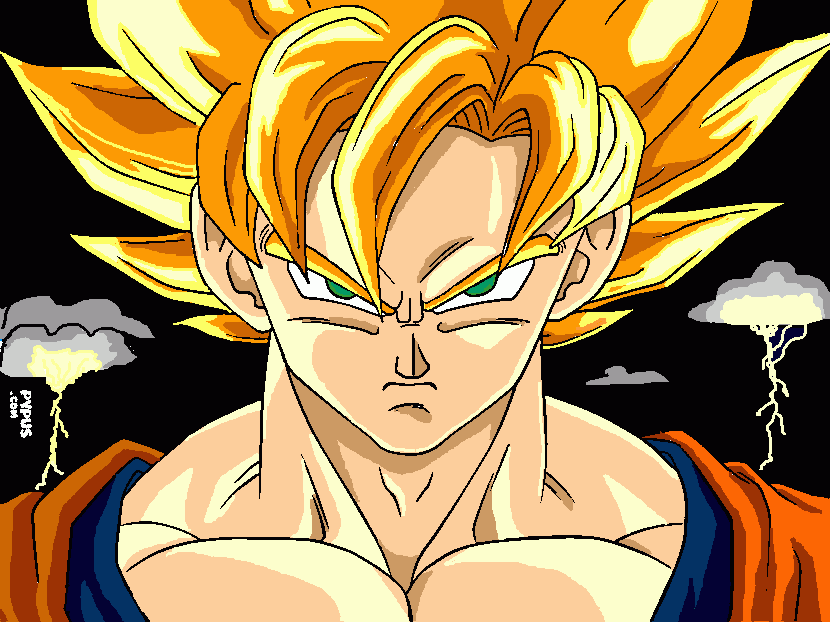 goku super sayan2 da colorare