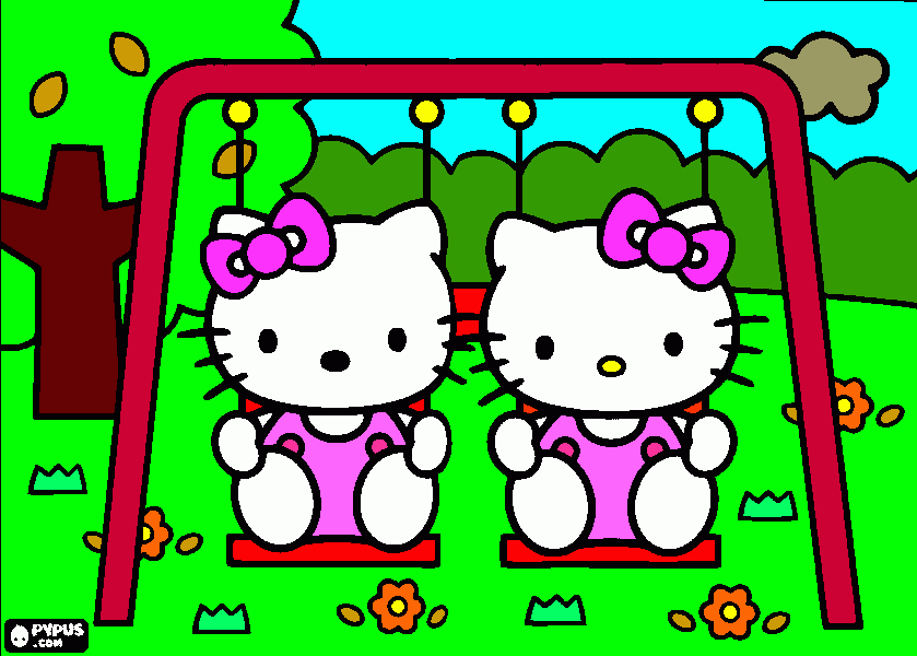 HELLO KITTY PER SELLY da colorare