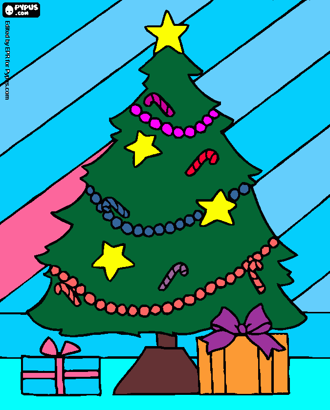 ho fatto questo disegno perche amo il Natale da colorare