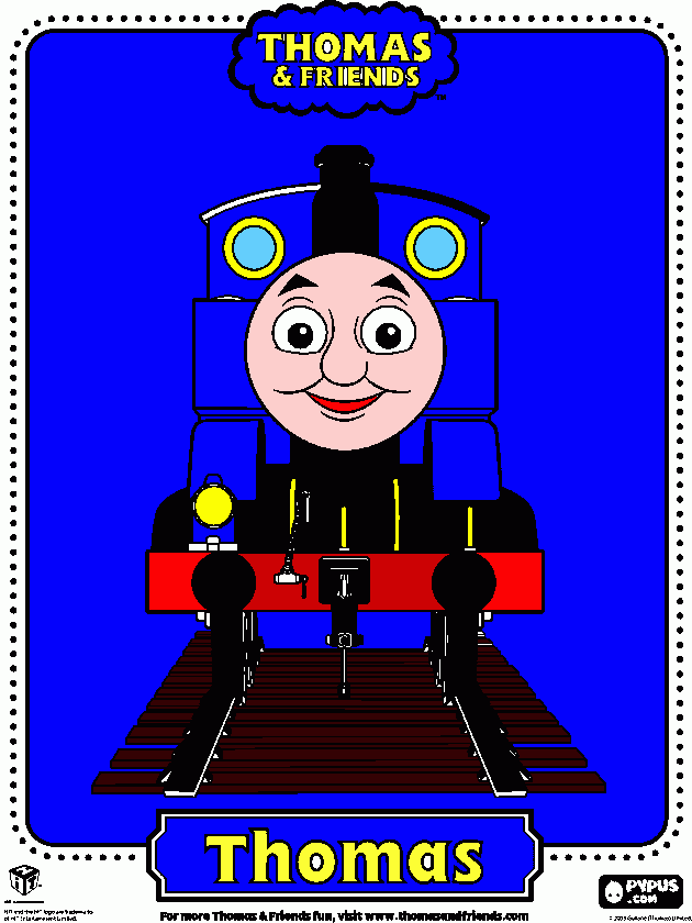 Il trenino THOMAS da colorare