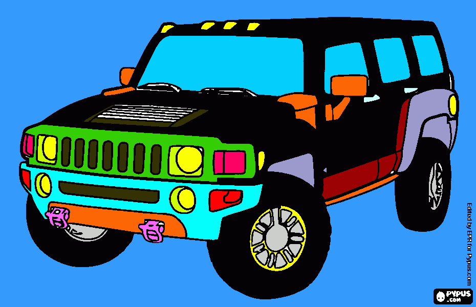 jeep da combattimento da colorare