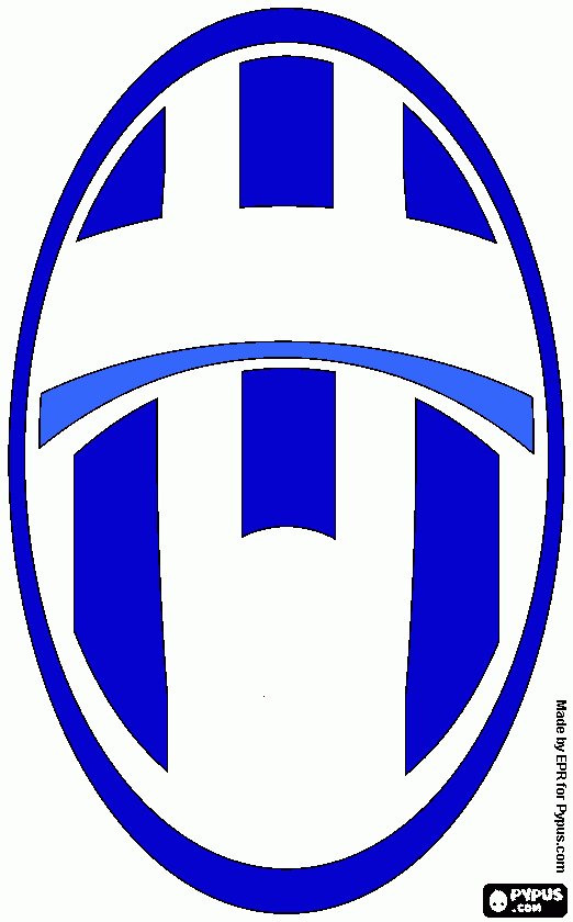 juve blu da colorare