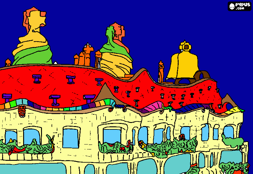 la pedrera da colorare