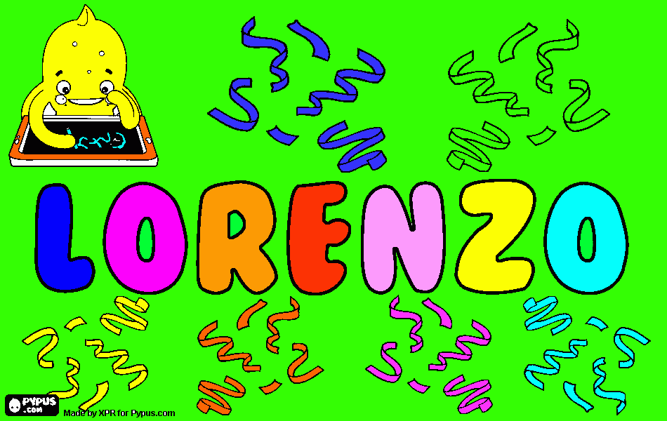 lorenz da colorare