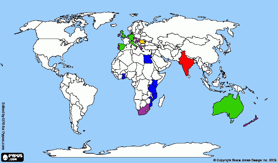 mapa da colorare