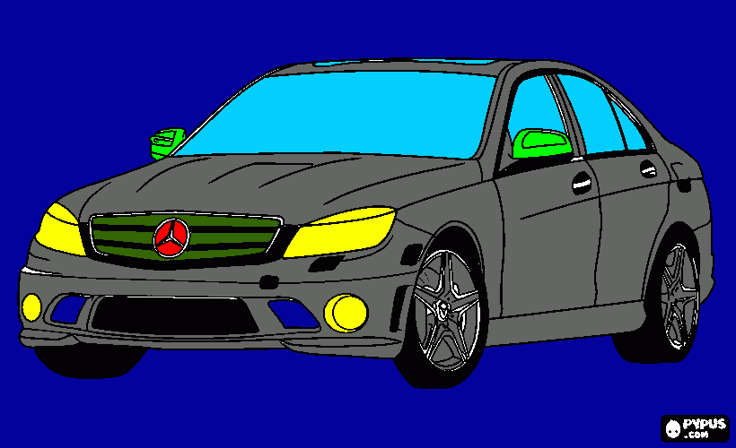 mercedes super da colorare