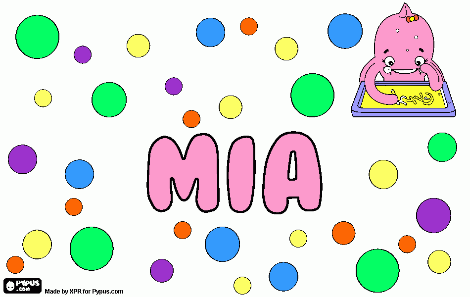 MIA da colorare