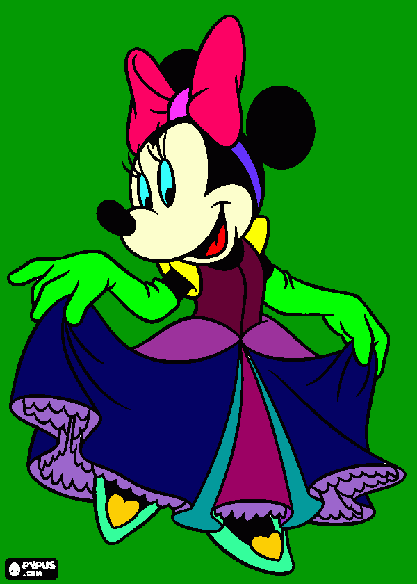 Minnie fidanzata da colorare