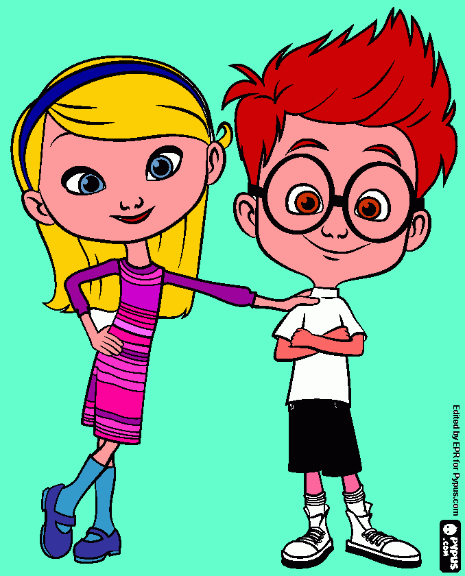 mr peabody e sherman da colorare