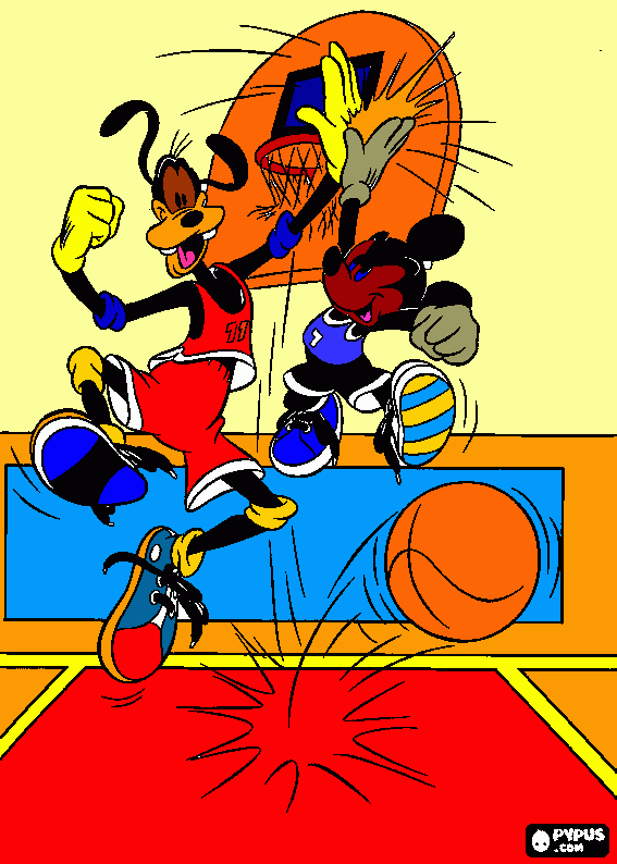 pippo e topolino da colorare