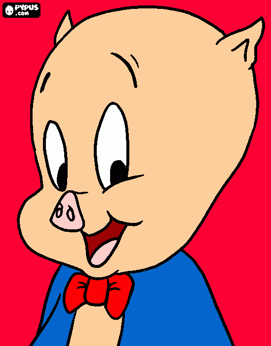 porky da colorare