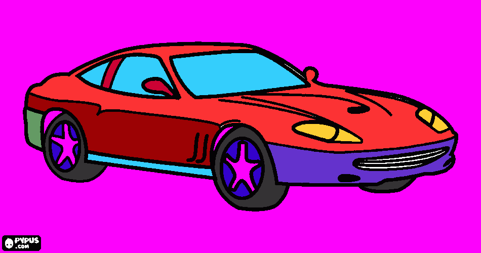 prima ferrari da colorare