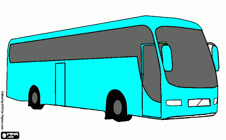 profilo bus volvo jenesis da colorare