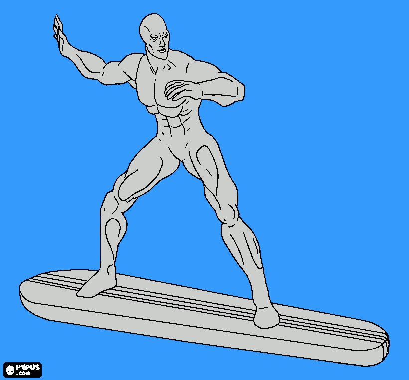 silversurfer supereroe da colorare