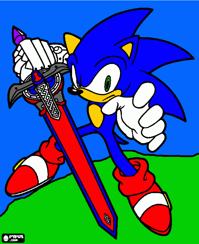 sir sonic da colorare