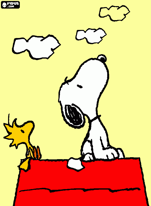 snoopy da colorare