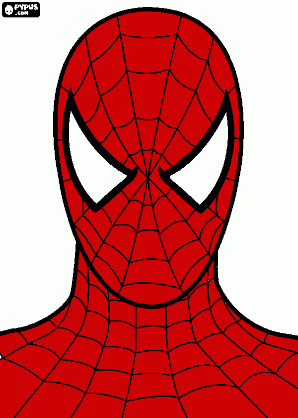 spidermen da colorare