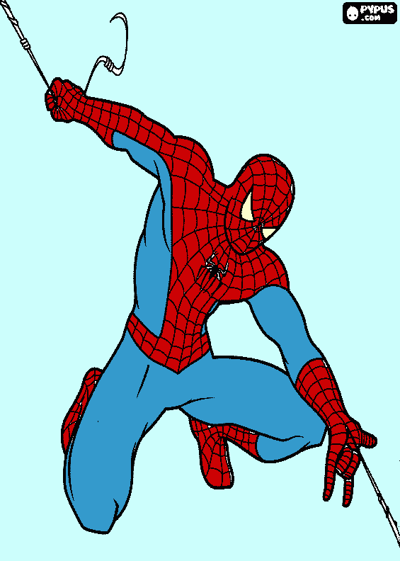 spidy da colorare