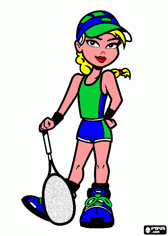 tennis il parco da colorare