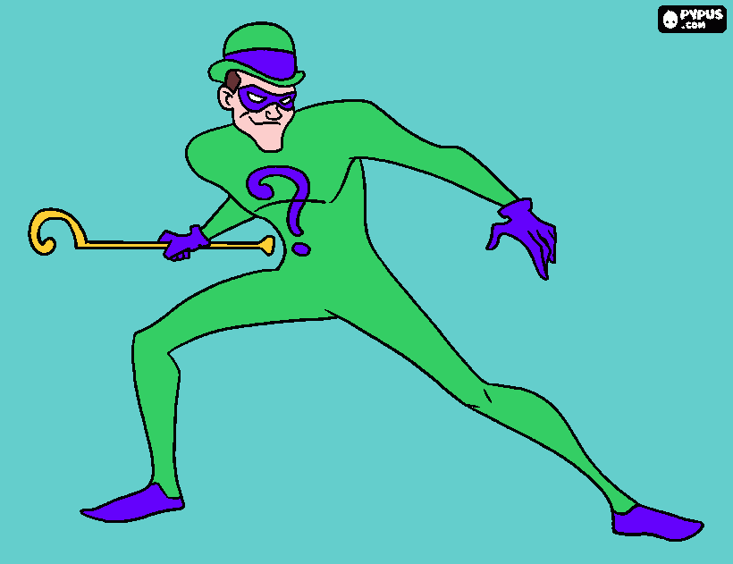 the riddler da colorare