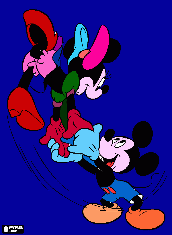 topolina e topolino da colorare