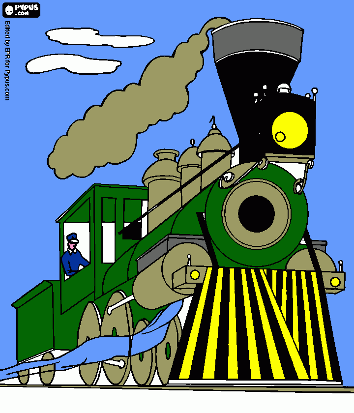 train da colorare