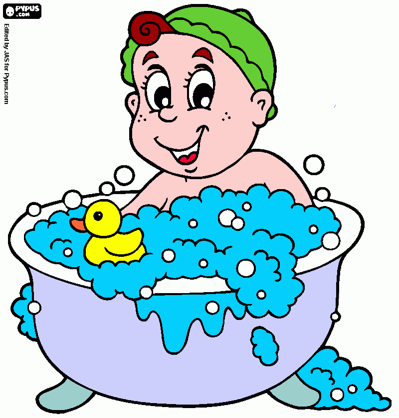 Vasca da bagno da colorare