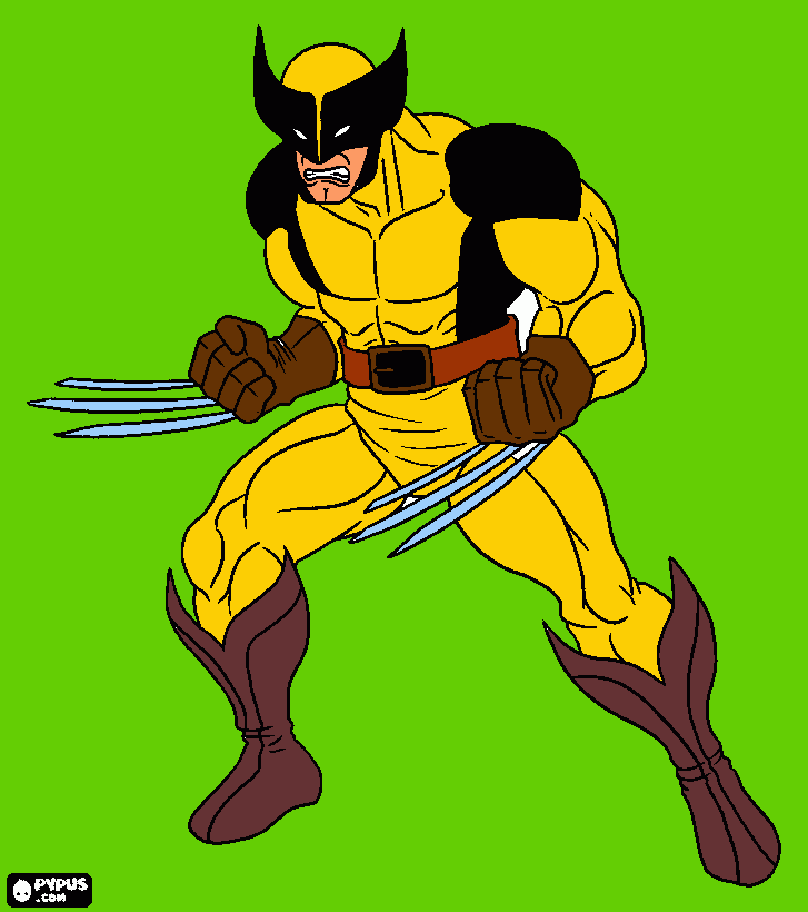 X-MAN da colorare