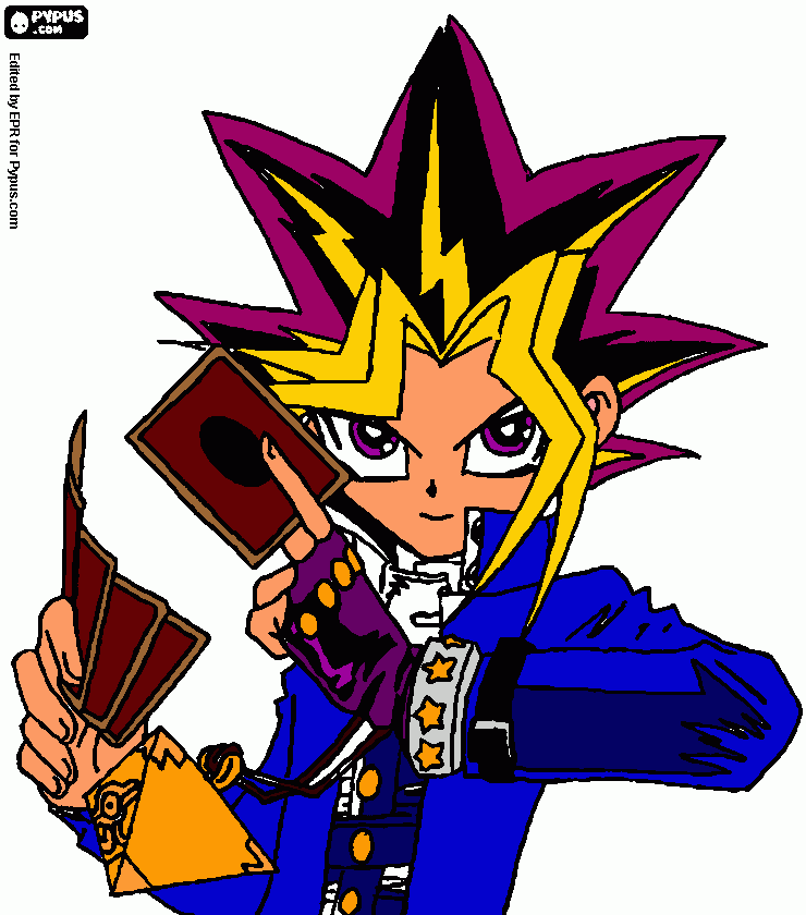 yugi da fin da colorare